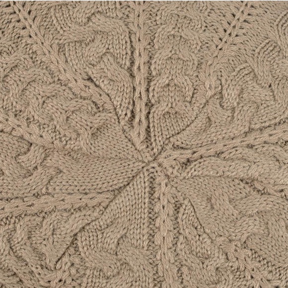 Lightweight Crochet Knitted Style Beanie Hat for Women, Slouchy Hat Tan - Picture 2 of 5